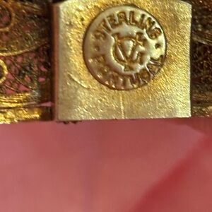 Vintage silver Portugal filagree bracelet